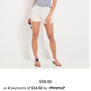 Never worn white vineyard vines shorts with tags still attached